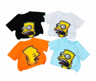 Cartoon Character Tees(Orange)