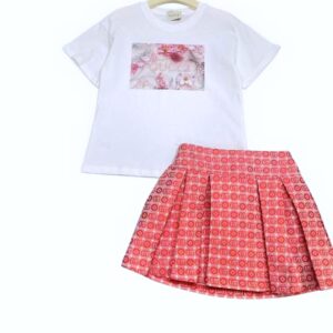 GUCCI 2pcs Plated Skirt Set